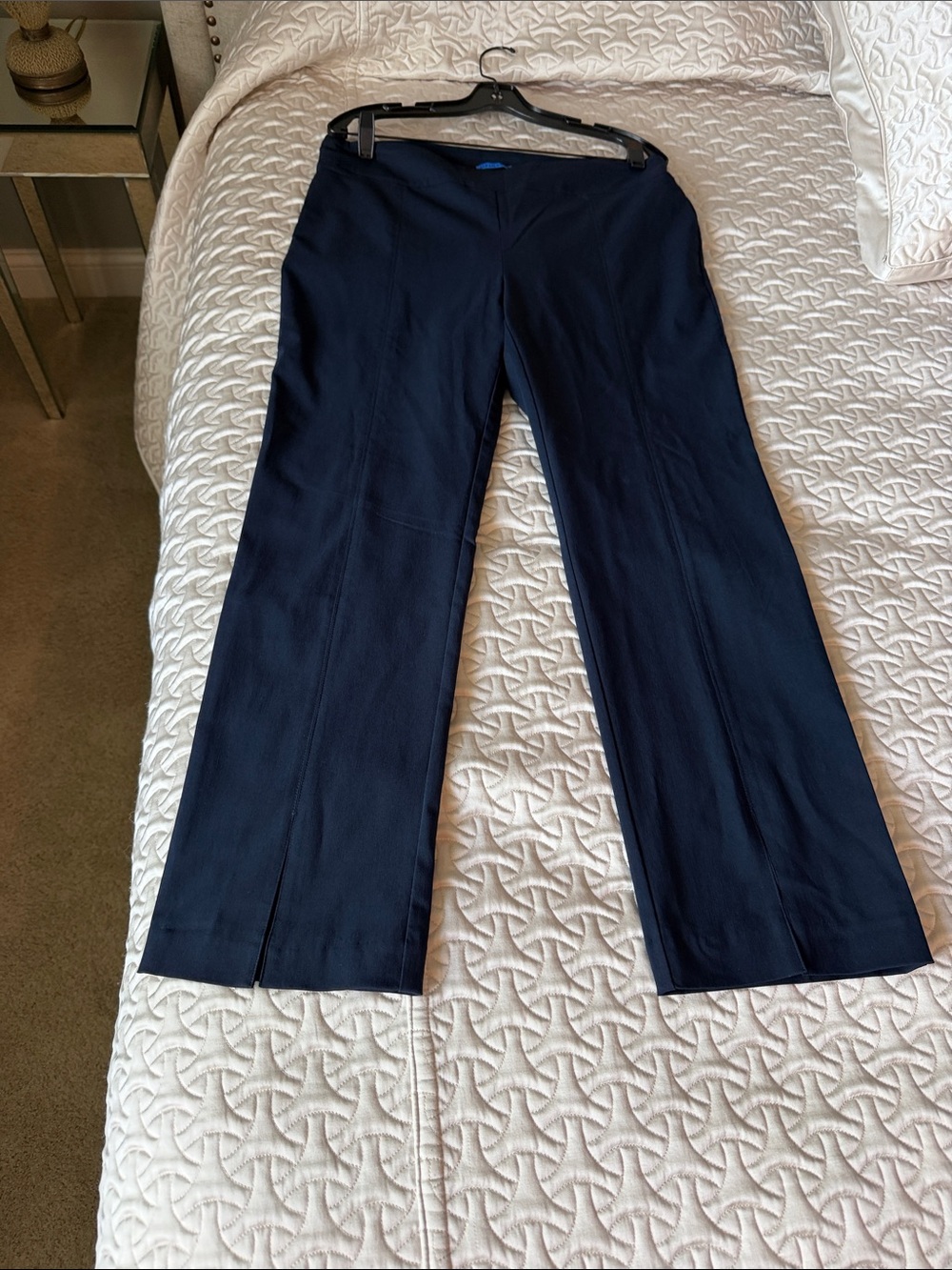 J McLaughlin Jayden Pants Women's Navy Wide-Leg  size 14